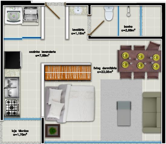 Loft no bairro são Francisco Camboriú apenas 175 mil parcela direto construtora