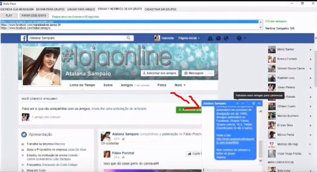 FACEBOOK GRUPOS E INBOX AUTOMATIZADO ENVIOS EM MASSA 2018