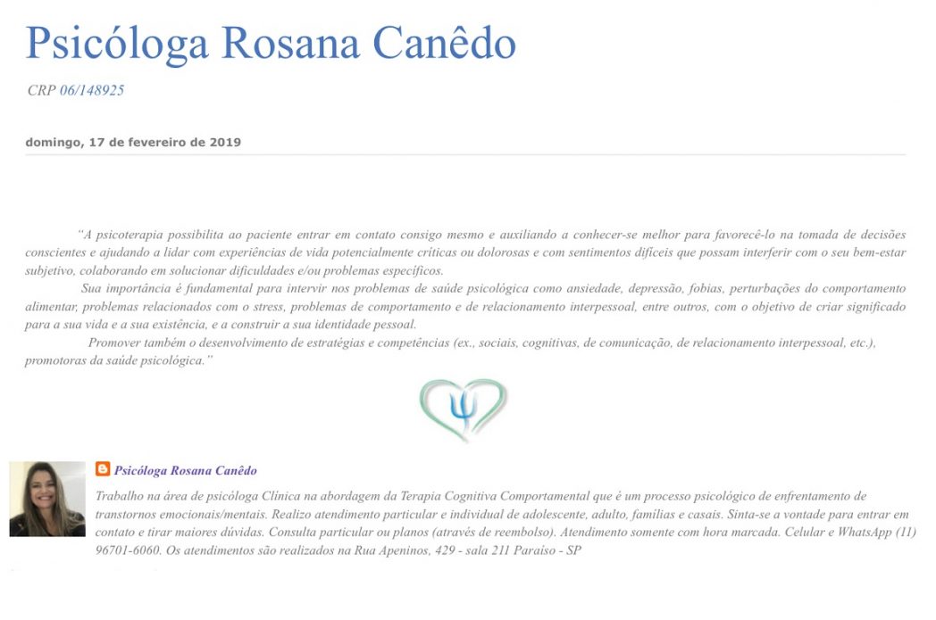 PSICOLOGIA CARTÃO