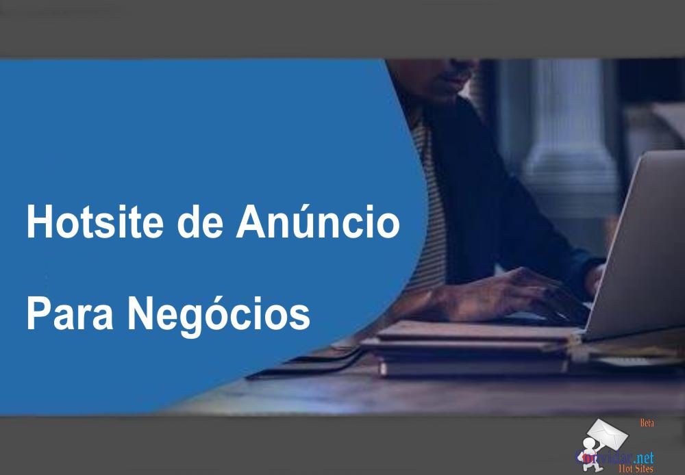 1 Hotsite de anúncio para negócio