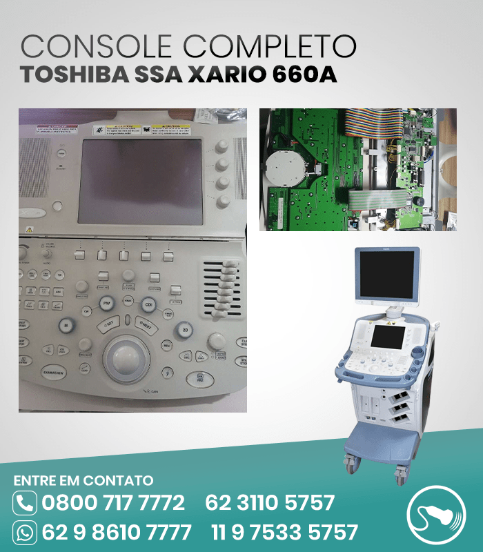 2 CONSOLE-ULTRASSOM-TOSHIBA-SSA-XARIO-660A