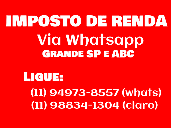 Imposto de Renda Whatsapp