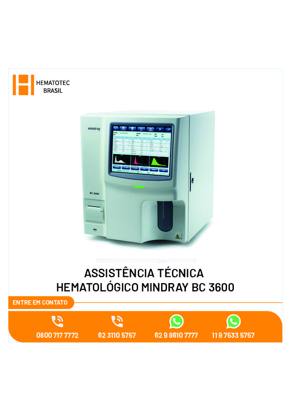 (3)-ASSISTÊNCIA TÉCNICA HEMATOLÓGICO MINDRAY BC 3600