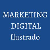 logo marketing digital ilustrado