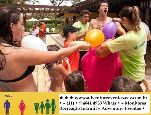 MONITORES RECREACAO INFANTIL - ADVENTURE EVENTOS - 11 940414933 WHATS