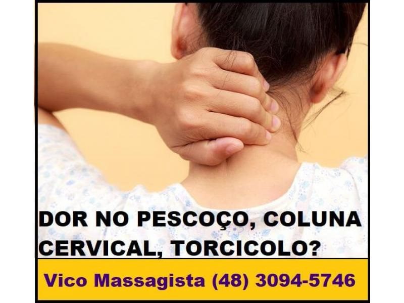 massagem para dor no pescoço, coluna cervical, torcicolo, ombro - Vico Massagista e Quiropraxia, Rua Arnoldo Bonckewitz, 29 - Centro, São José (SC)